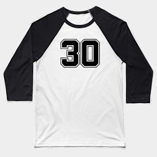 30 Number Baseball T-Shirt